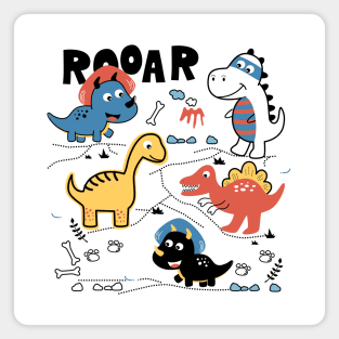 Roar dinosaur set Magnet